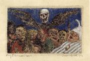 James Ensor The Deadly Sins Dominated by Death oil